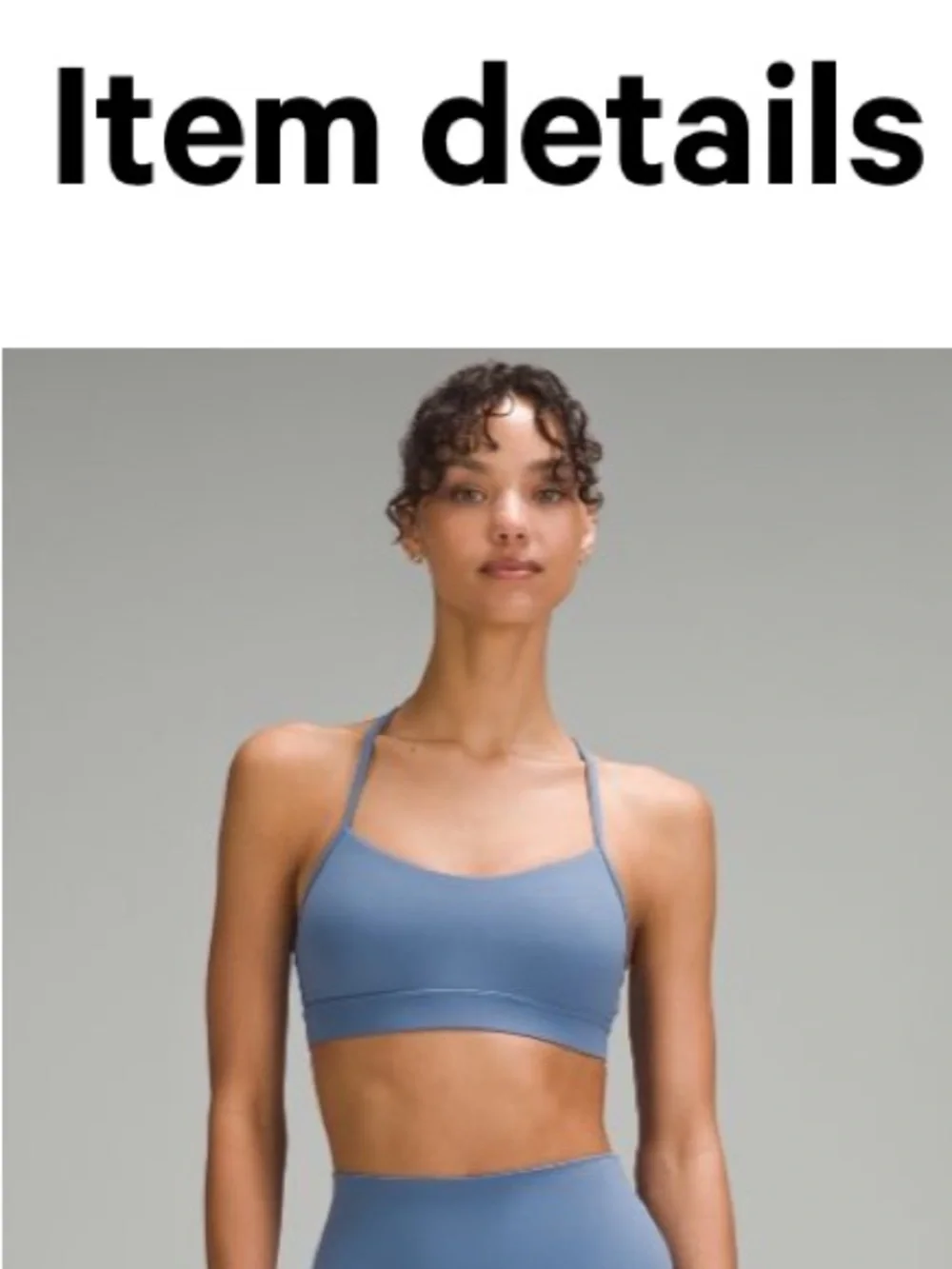 lululemon matching set in oasis blue